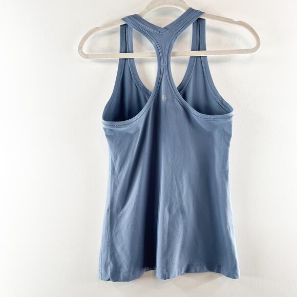 Lululemon Cool Racerback Fitted Slim Tank Top Blue XS - Picture 3 of 6